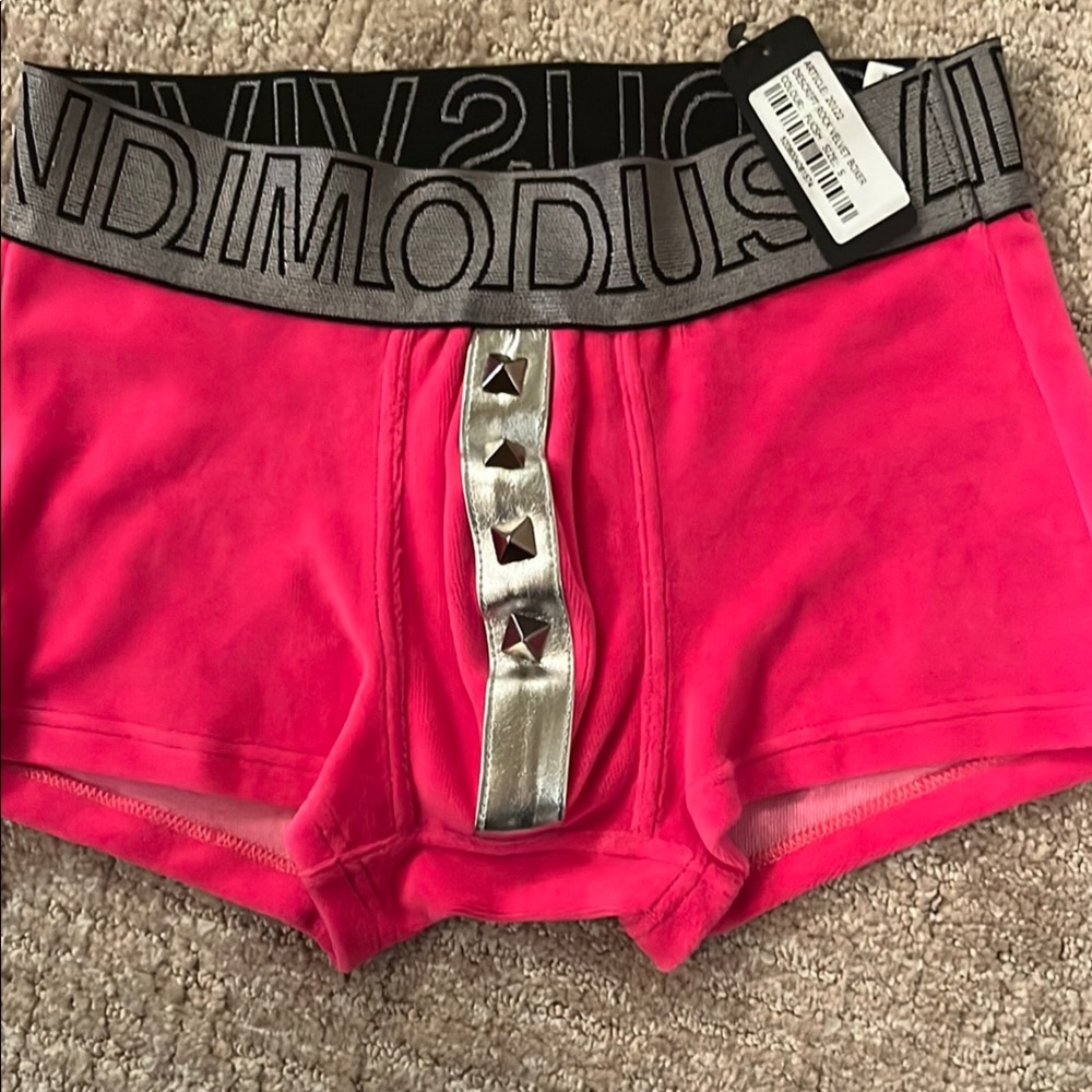 Modus Vivendi Rock Velvet Fuschia and Silver Boxer